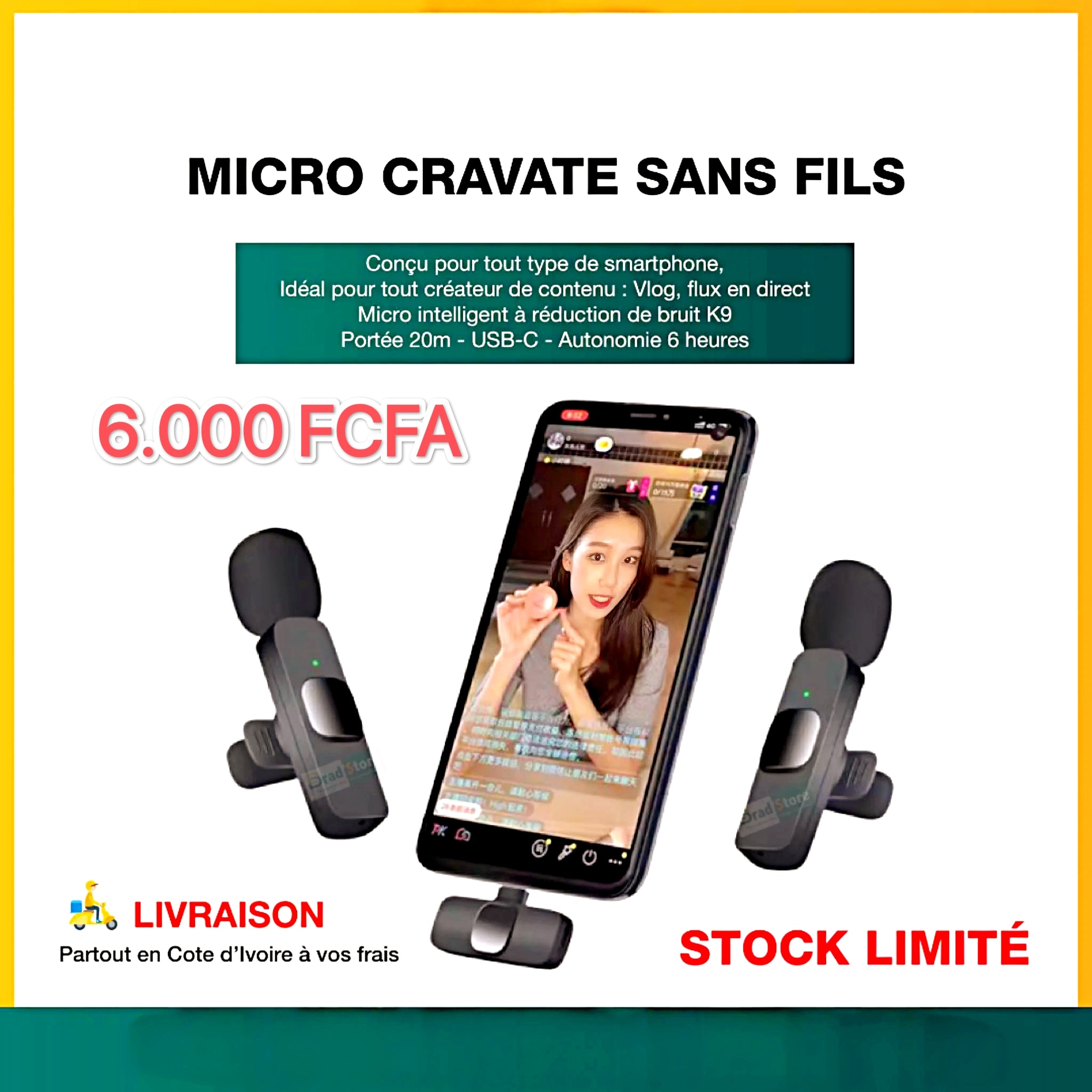 Micro cravate sans fil