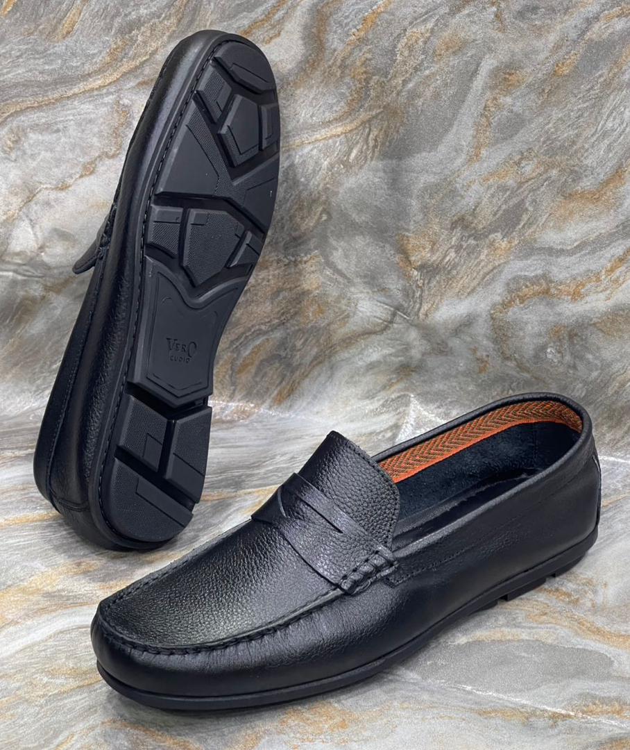 Mocassin pour homme en cuir véritable de haute qualité