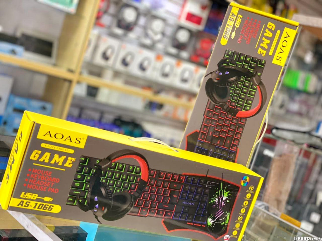 Kit Complet Gamer 4 en 1 (Clavier, Souris, Tapis et
Casque)