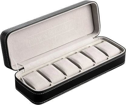 boîte de rangement et étui de voyagepour montres à 6 emplacements
