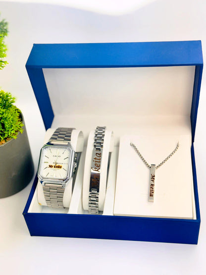 Ensemble montre Casio personnalisable pour la Saint-Valentin