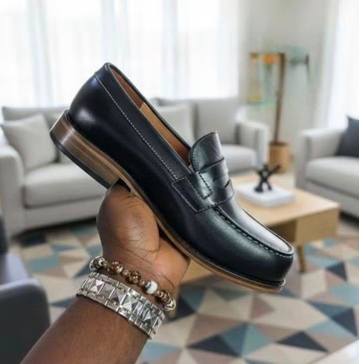 Mocassin 180 J.M. Weston en cuir noir