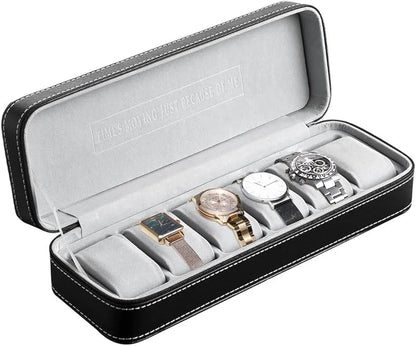 boîte de rangement et étui de voyagepour montres à 6 emplacements